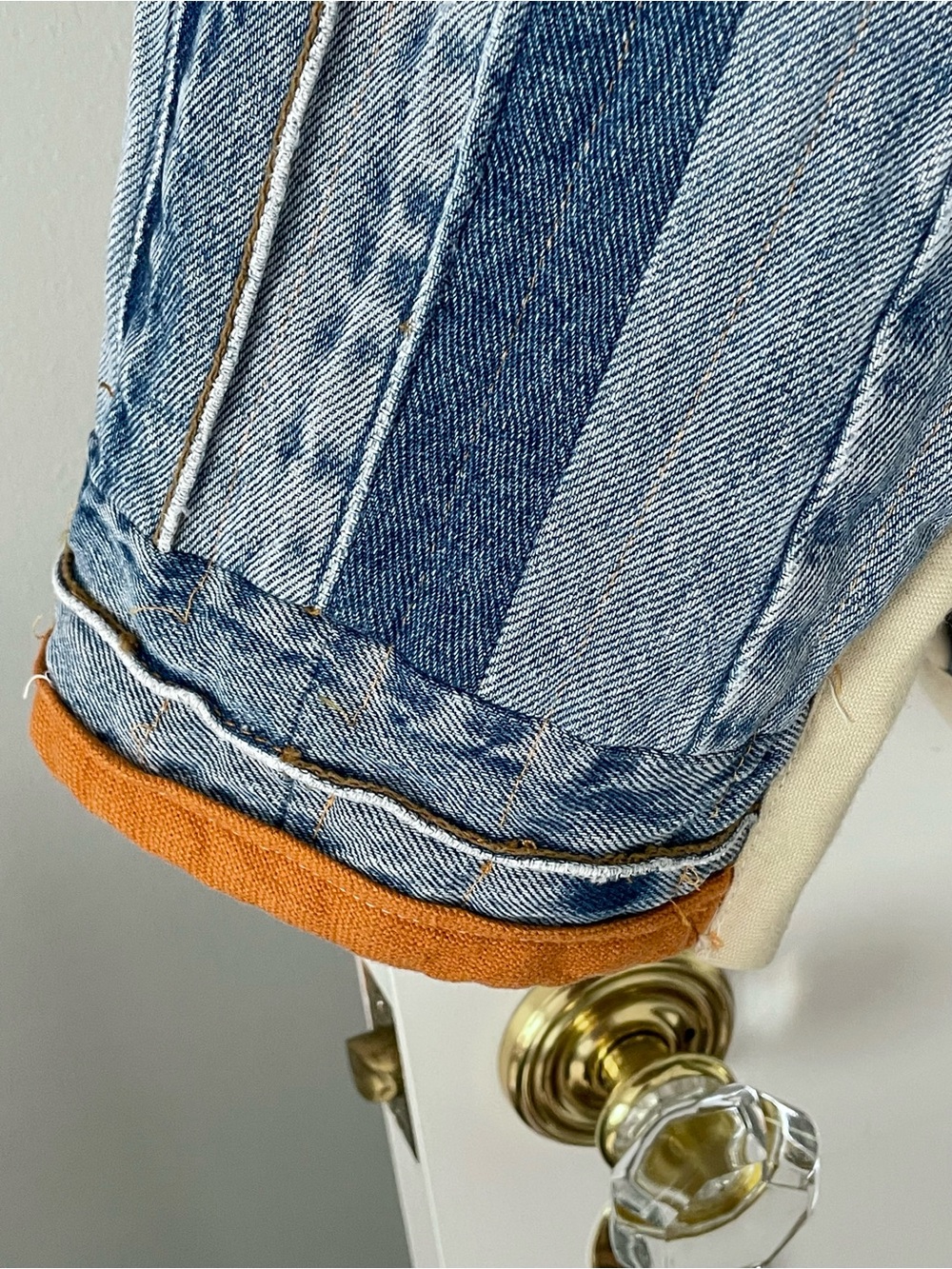 Stunning Handcrafted Upcycled Patchwork Custom Denim Jean Jacket - Picture 8 of 12